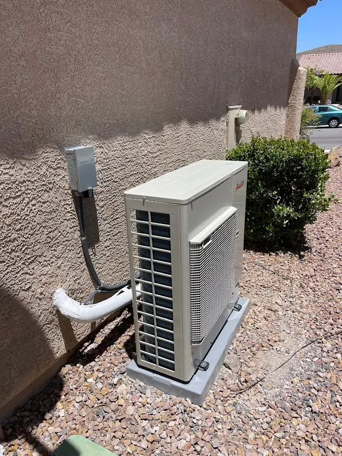 Residential air conditioning condenser unit in Kearney